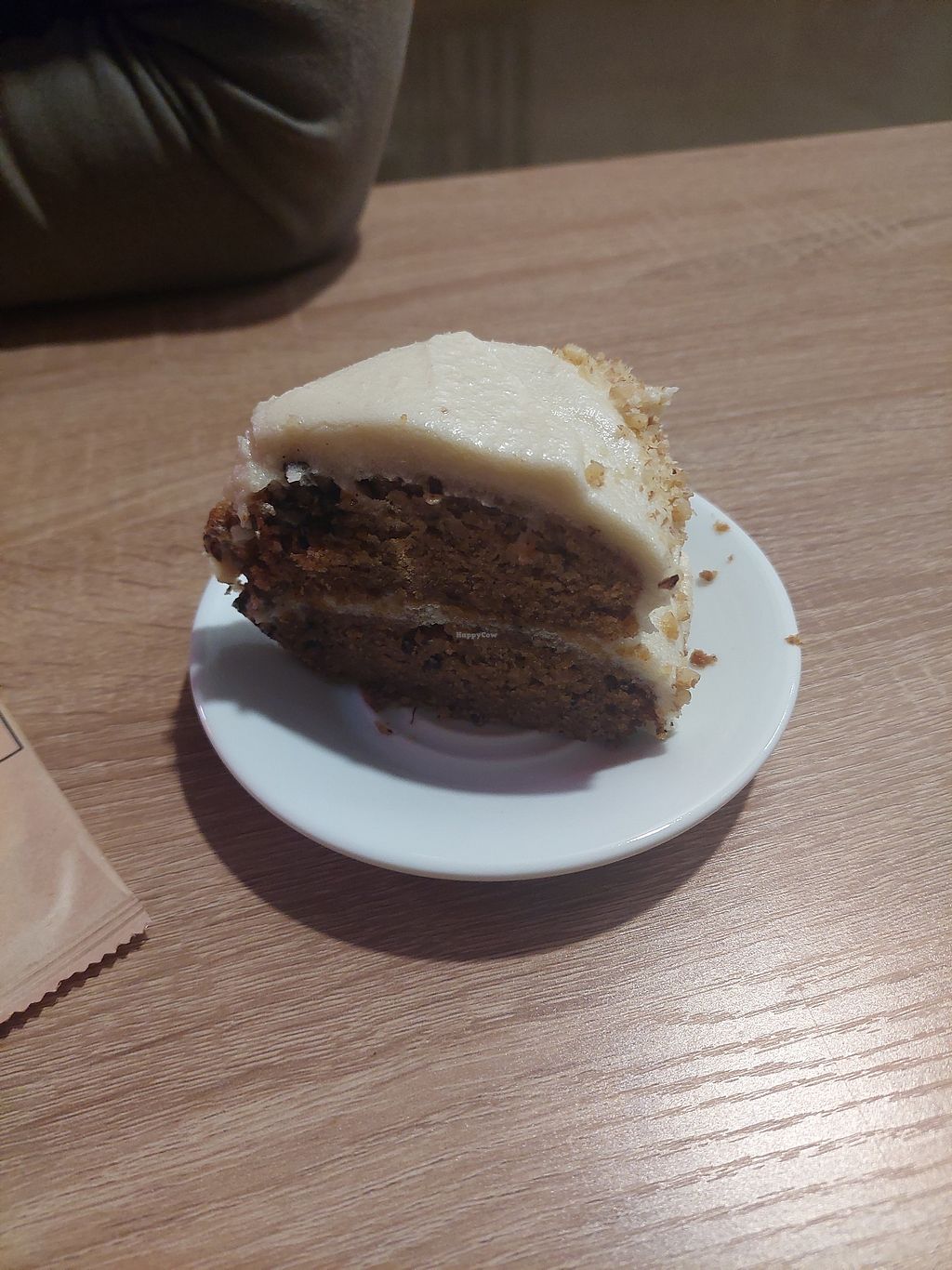 Vegan carrot cake at Sacred Garden